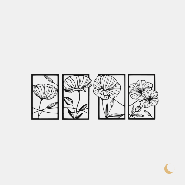 Wall Art decorativa "Blooming Frames" - immagine 2