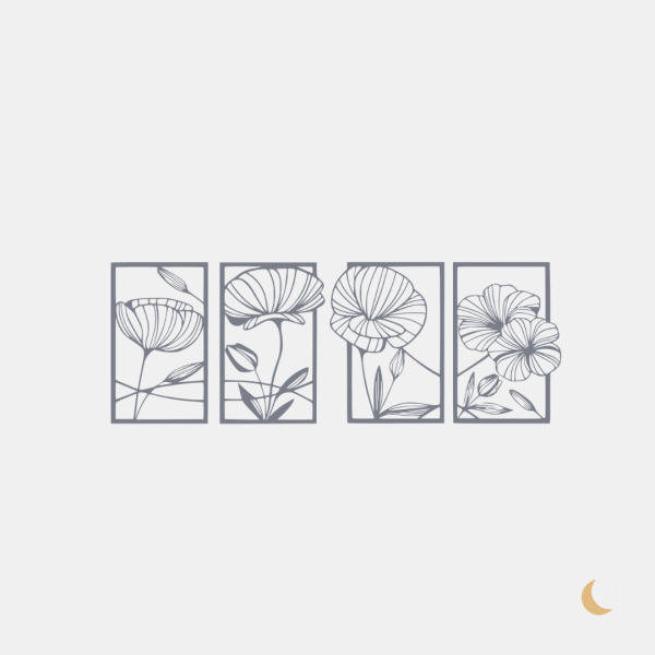 Wall Art decorativa "Blooming Frames" - immagine 3