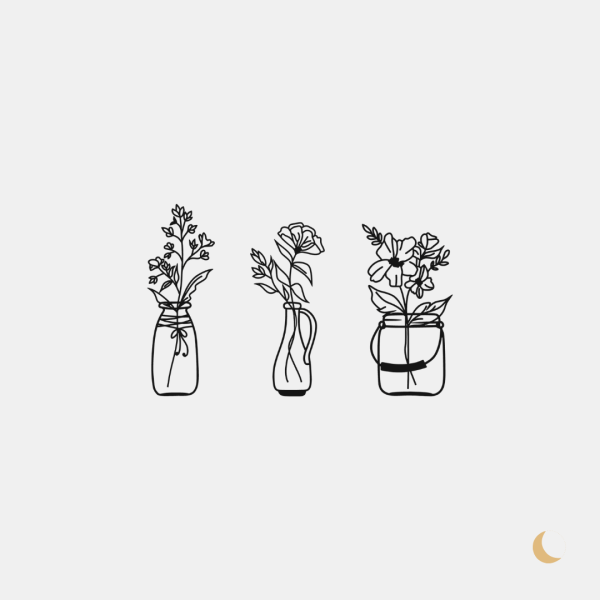 Wall Art decorativa "Floral Vases" - immagine 2