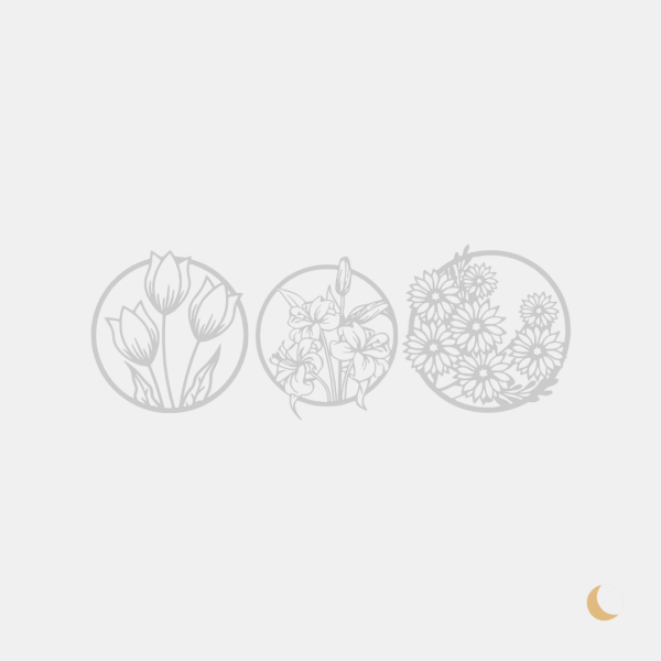 Wall Art decorativa "Circle of Blooms" - immagine 5