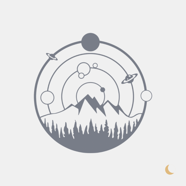 Wall Art decorativa "Cosmic Mountains" - immagine 3