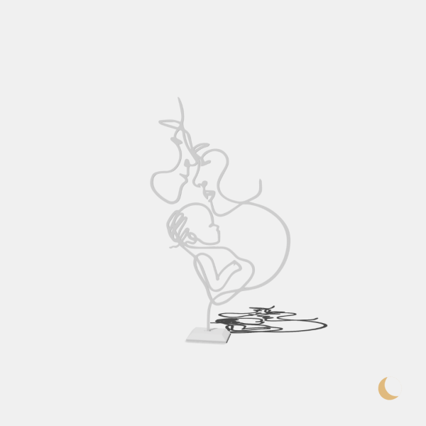 Soprammobile decorativo Line Art "Il nucleo" - immagine 4
