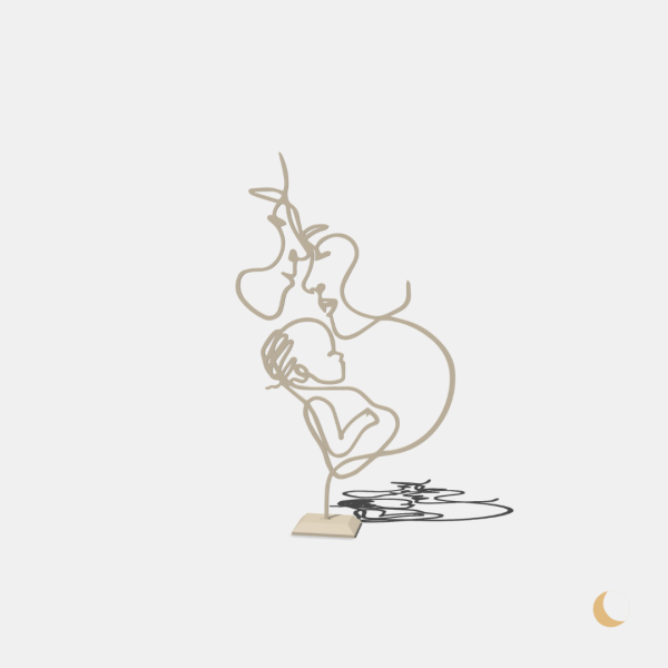 Soprammobile decorativo Line Art "Il nucleo" - immagine 3