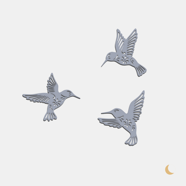 Wall Art Decorativa "Colibrì" - immagine 3
