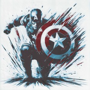 Fan Art 3D Captain America