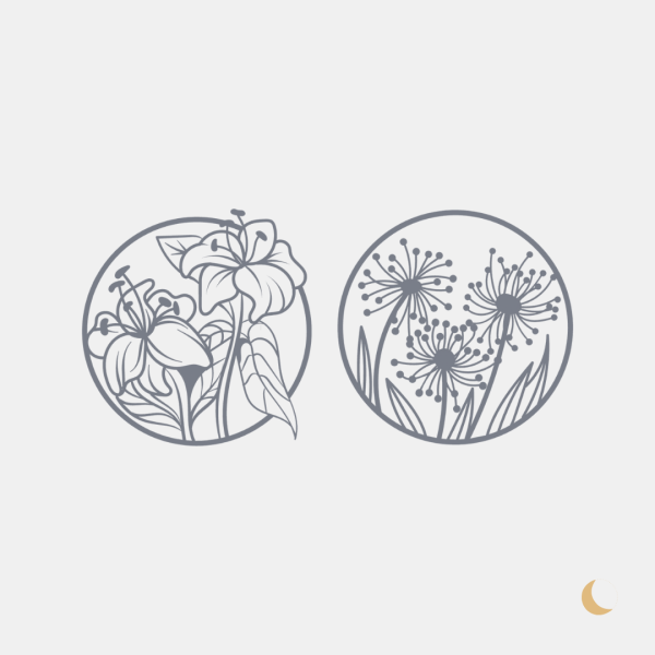 Wall Art decorativa "Blooming Circles" - immagine 3