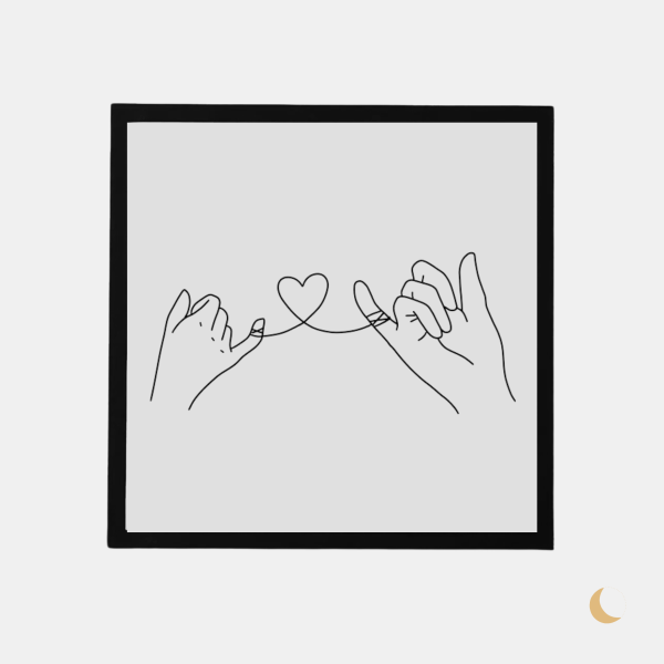 Cornice decorativa "Connected Hearts"