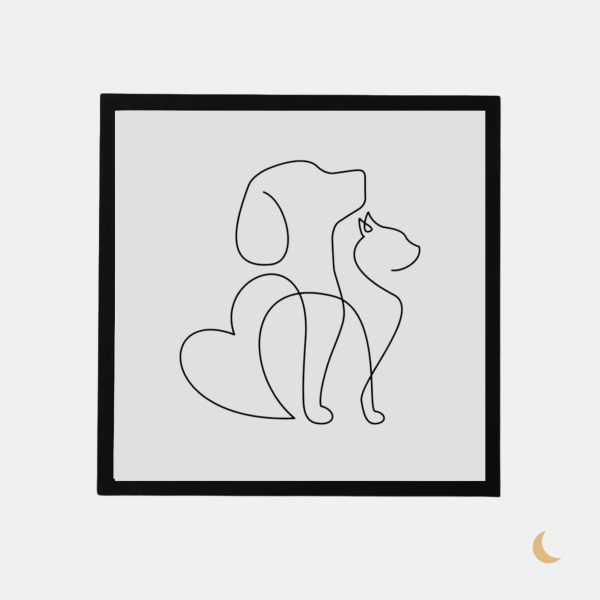 Cornice decorativa "Amore per gli Animali"