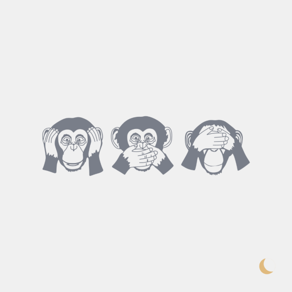 Wall Art decorativa "Three Wise Monkeys” - immagine 3