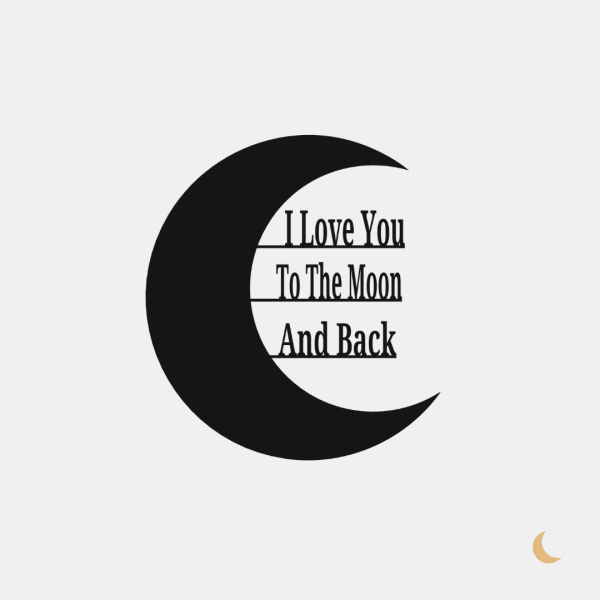 Wall Art decorativa "To the Moon and back" - immagine 2