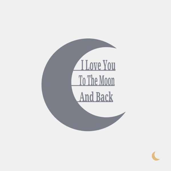 Wall Art decorativa "To the Moon and back" - immagine 3