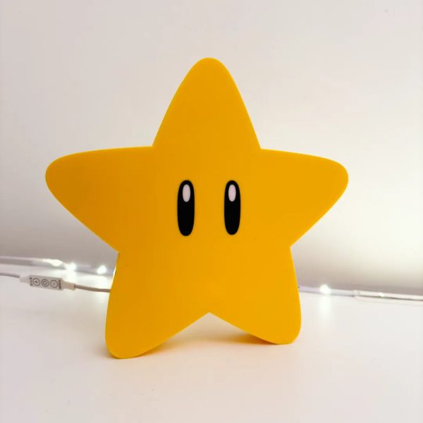 Lampada Lightbox Super Mario Star LED con USB