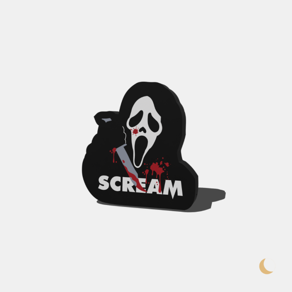 Lightbox decorativa "Ghostface"