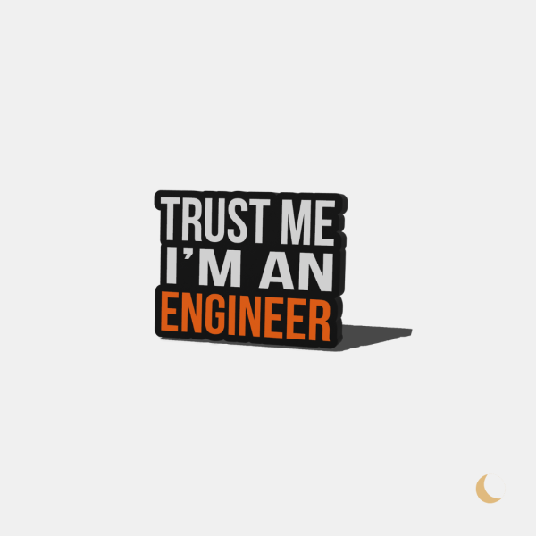 Lightbox decorativa "Proud Engineer"