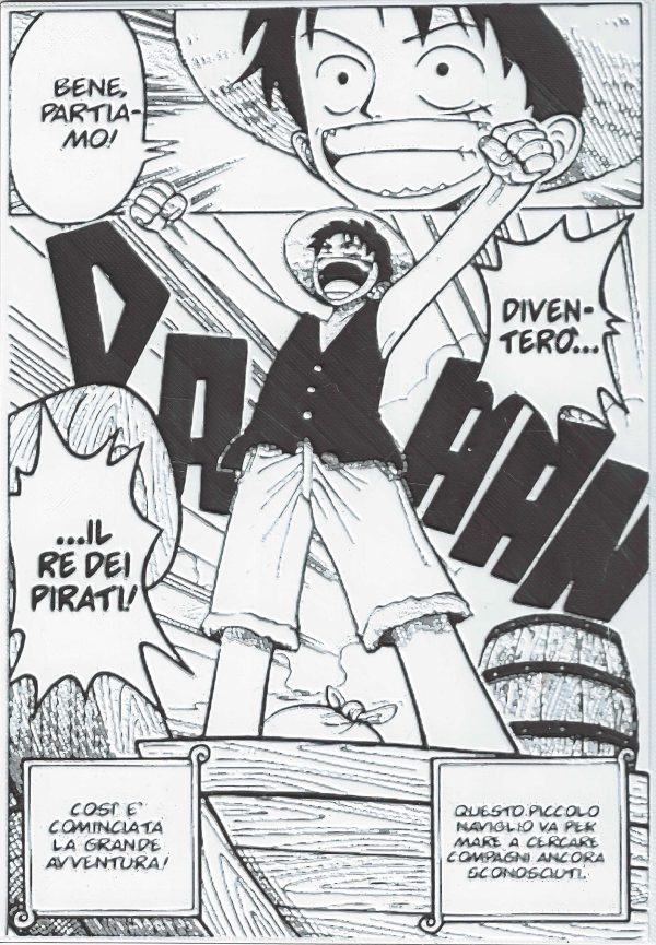 Fan Art 3D One Piece Fumetto Comics