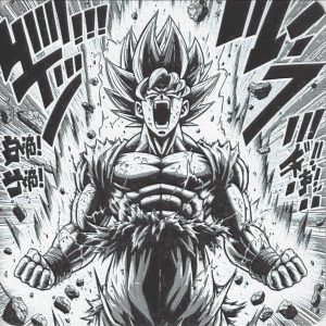 Fan Art 3D Goku Burst