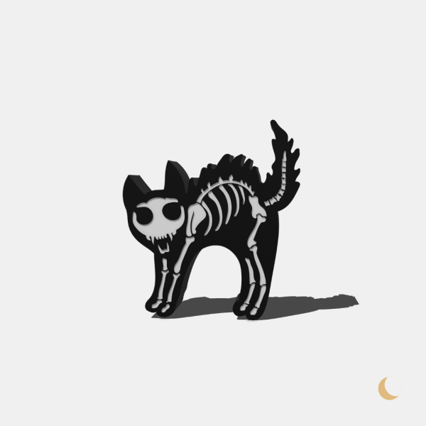 Lightbox decorativa "Spooky cat"