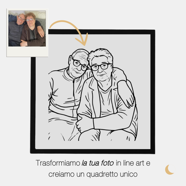 Cornice decorativa con Line Art Personalizzata