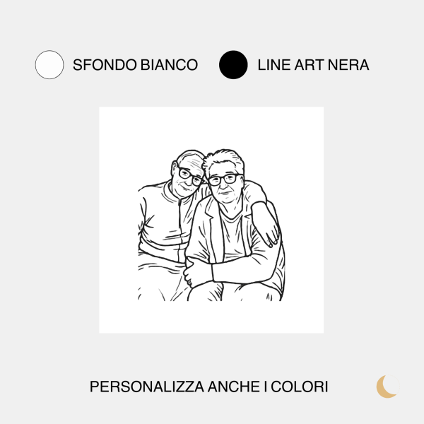 Cornice decorativa con Line Art Personalizzata - immagine 4
